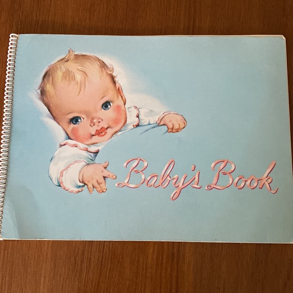 VTG Baby Book & Baby Illustration - Picture 2 of 13